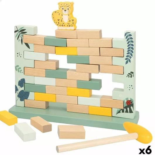 Τουβλάκια Woomax Ζώα για 4+ Ετών Σετ 44τμχ (x6)