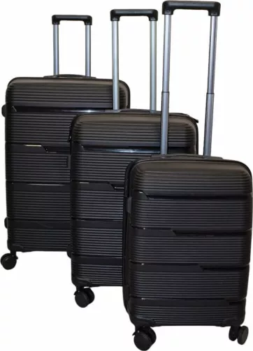 Βαλίτσες Morena Spain Σετ 3τμχ Μεγάλη / Μεσαία / Καμπίνας Μαύρο
