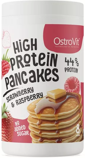Πρωτεΐνη OstroVit High Protein Pancakes Ορού Γάλακτος με Γεύση Strawberry Raspberry 400gr