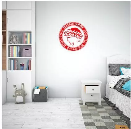 Παιδικό Αυτοκόλλητο Τοίχου 40x40cm Ολυμπιακός