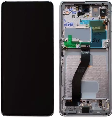 Samsung Οθόνη με Μηχανισμό Αφής για Samsung G998B Galaxy S21 Ultra 5G Ασημί
