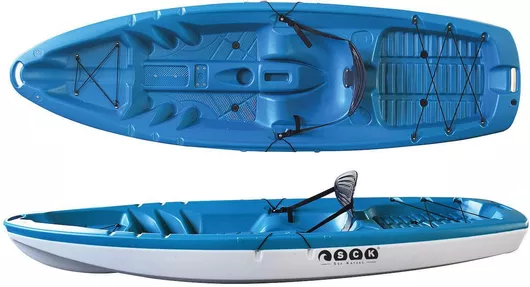 Κανόε - Καγιάκ SCK Tipsy 254 Θαλάσσης Sit On Top Πλαστικό 1 Ατόμου Μπλε / Λευκό