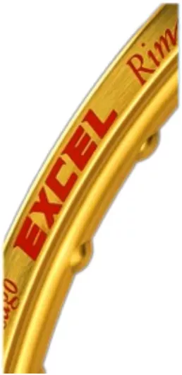 Μπροστινή Ζάντα Μοτοσυκλέτας Excel 17 160 275 Αλουμινίου Χρυσό