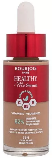 Foundation Bourjois Liquid Make Up Healthy Mix Ορός Nº 55N Deep Beige 30ml
