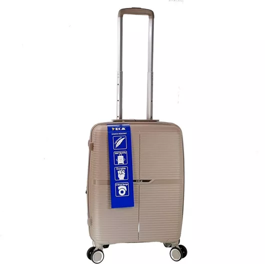 Βαλίτσα Ταξιδίου RCM Καμπίνας Σκληρή Ύψους 55cm με 4 Ρόδες Μπεζ