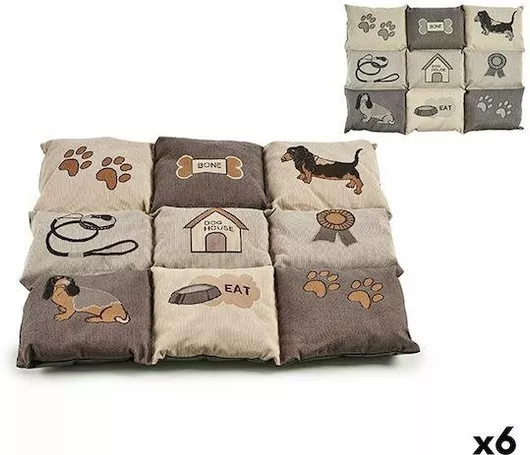 Μαξιλάρι Σκύλου Ορθογώνιο 80x56cm Καφέ