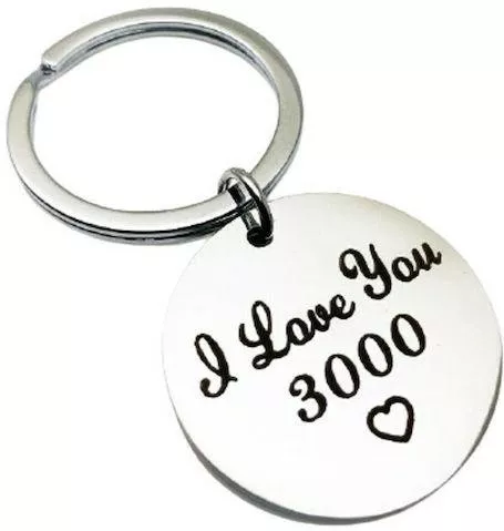Μπρελόκ Marvel από Μέταλλο I Love You 3000 Iron Man Ασημί