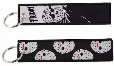 Μπρελόκ Molf's από Ύφασμα Friday the 13th 3x15cm Μαύρο