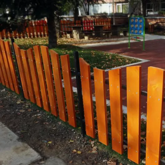 Φράχτης Κήπου Κάγκελο 1.168 από Ξύλο 120x110cm Καφέ