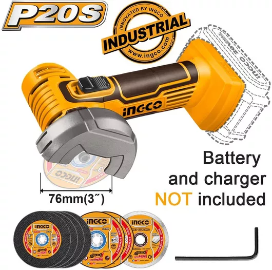 Τροχός Ingco CAGLI76011 Μπαταρίας Solo 76mm