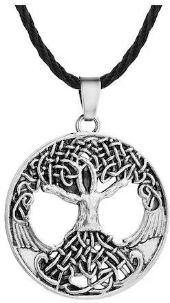 Ανδρικό Κολιέ Molf's MNTOLSSBC Με Κορδόνι Tree of Life Ασημί