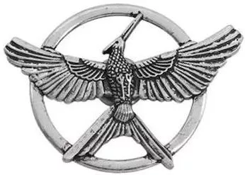 Ανδρικό Κολιέ Molf's Με Αλυσίδα Hunger Games Bird Ασημί
