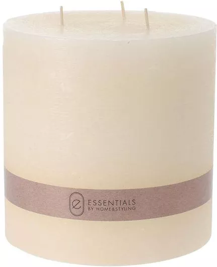 Κερί JK Home Decoration 250382 Κορμός 14x14cm Λευκό