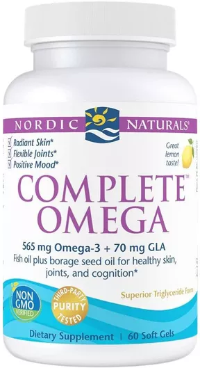 Nordic Naturals Complete Omega-D3 Ιχθυέλαιο 565mg 60 μαλακές κάψουλες Λεμόνι