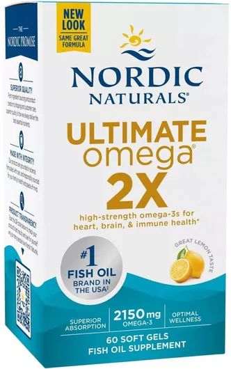 Nordic Naturals Ultimate Omega 2X 2150mg 60 μαλακές κάψουλες Λεμόνι