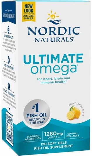 Nordic Naturals Ultimate Omega 1280mg 120 μαλακές κάψουλες Λεμόνι