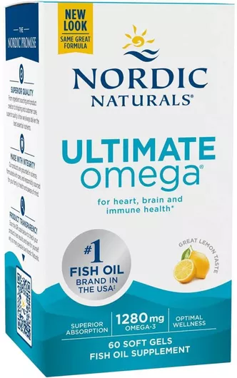 Nordic Naturals Ultimate Omega Ιχθυέλαιο 1280mg 60 Μαλακές Κάψουλες Λεμόνι