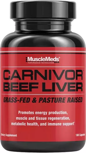 Muscle Meds Carnivor Beef Liver 180 Κάψουλες