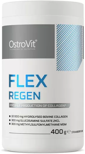 OstroVit Flex Regen Collagen & Glucosamine 400gr Φράουλα & Ακτινίδιο