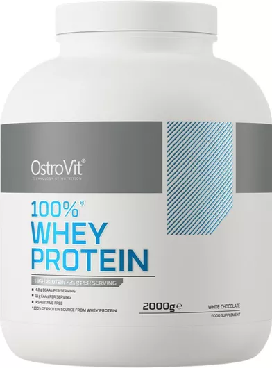 OstroVit 100% Whey Protein Πρωτεΐνη Ορού Γάλακτος με Γεύση Λευκή Σοκολάτα 2kg