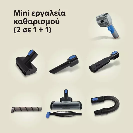 IQ Storm Max Επαναφορτιζόμενη Σκούπα 2 σε 1 Stick & Χειρός 37V Μπλε