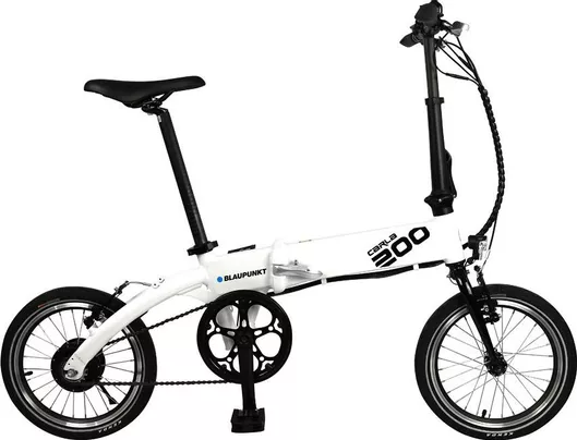 Ηλεκτρικό Ποδήλατο Πόλης Blaupunkt Carla 200 16" Σπαστό χωρίς Ταχύτητες Λευκό