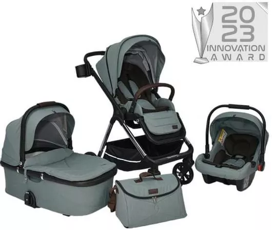 Καρότσι Μωρού 3 σε 1 Bebe Stars Nammos Αναδιπλούμενο από Νεογέννητο Ocean