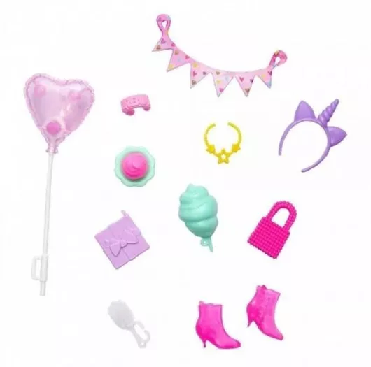 Ρούχα για Κούκλες Barbie Mattel Pink Heart Balloon για 3+ Ετών