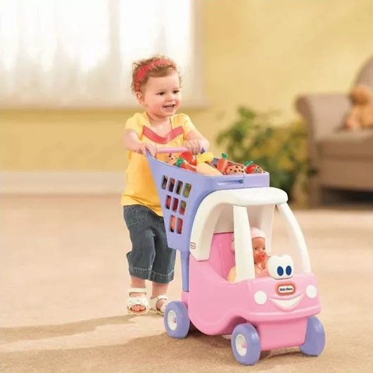 Περπατούρα Little Tikes Αυτοκινητάκι Καρότσι Super Market Cozy Princess για 18+ Μηνών