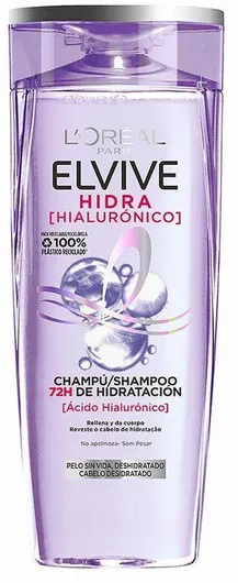 Σαμπουάν L'Oreal Paris Elvive Hydra Hyaluronic 72h Ενυδάτωσης για Ξηρά Μαλλιά 370ml