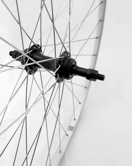 Τροχός Ποδηλάτου Αλουμινίου Οπίσθιος Retro 27" Ασημί