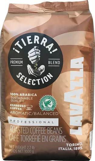 Καφές Espresso Lavazza Arabica Tierra σε Κόκκους 1000gr