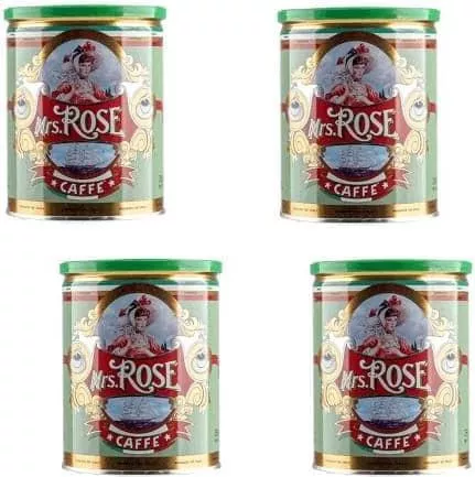 Καφές Espresso Mrs Rose Arabica σε Κόκκους σε Κουτί 4x250gr