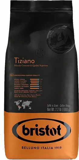 Καφές Espresso Bristot Miscela Tiziano σε Κόκκους 1000gr