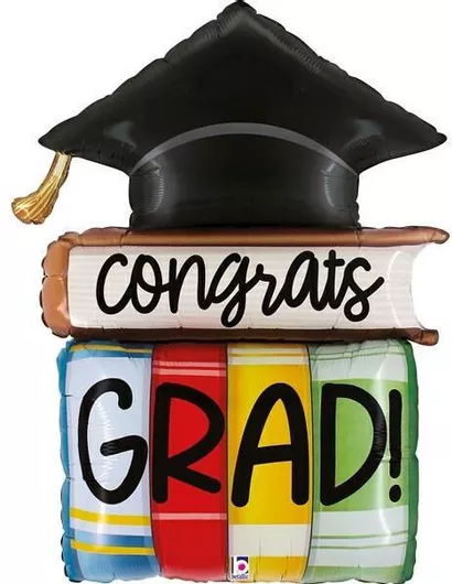Μπαλόνι Foil Jumbo Αποφοίτησης Congrats Πολύχρωμο 112cm