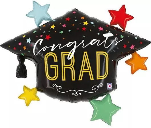 Μπαλόνι Foil Jumbo Αποφοίτησης Πολύχρωμο 102cm