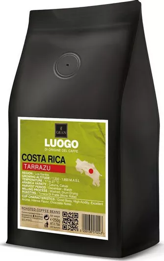 Καφές Espresso Gran Caffe Costa Rica Tarrazu Luogo Monorigine με Άρωμα 250gr