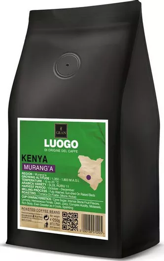 Καφές Espresso Gran Caffe Kenya Murang'a Luogo Monorigine με Άρωμα 250gr
