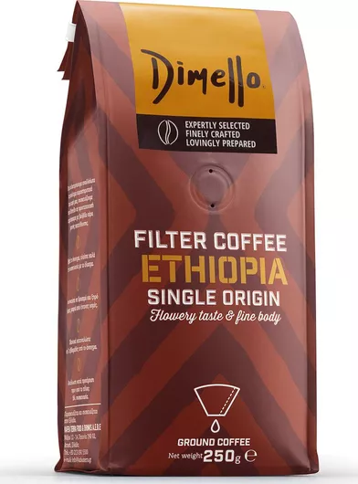 Καφές Φίλτρου Dimello Μονοποικιλιακός Arabica Ethiopia 250gr