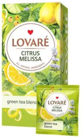 Τσάι Lovare Bags Πράσινο Citrus Melissa 24 Φακελάκια