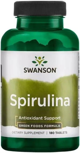 Swanson Spirulina 500mg 180 Ταμπλέτες