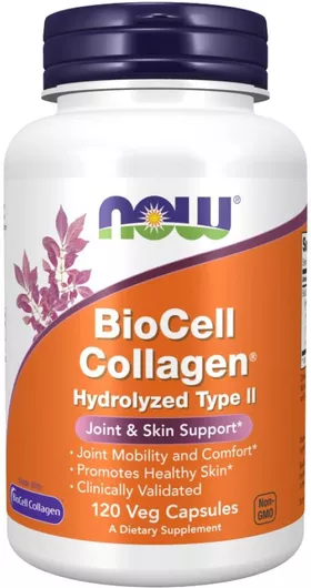 NOW Foods BioCell Collagen/Hydrolyzed Type II 120 Κάψουλες