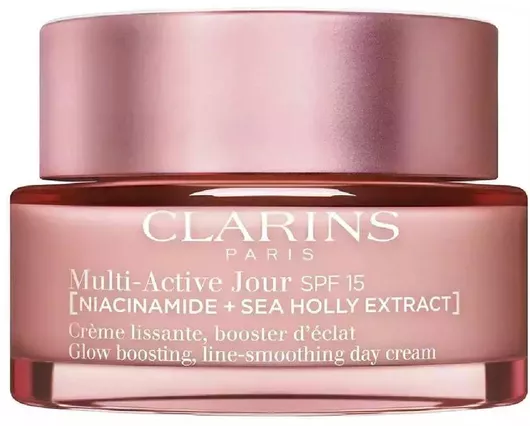 Κρέμα Προσώπου Clarins Multi-Active Day για Ενυδάτωση & Αντιγήρανση Ημέρας με SPF15 με Νιασιναμίδη 50ml