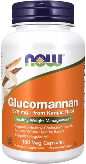NOW Foods Glucomannan 575mg 180 Κάψουλες