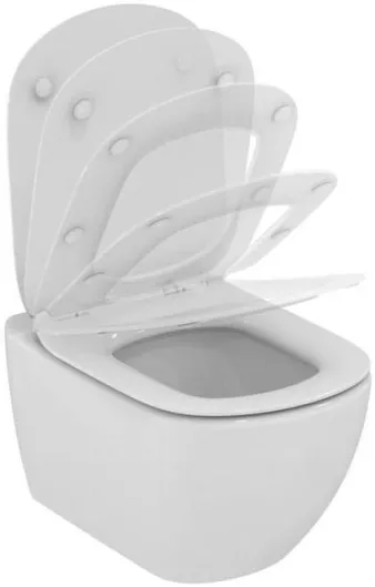 Λεκάνη Ideal Standard Tesi II Aquablade Κρεμαστή με Slim Κάλυμμα Soft Close Λευκό