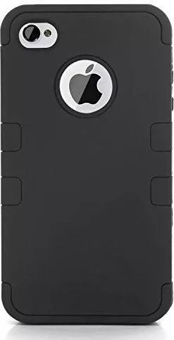 Θήκη Κινητού Back Cover για Apple iPhone 4/4S Σιλικόνη Μαύρο