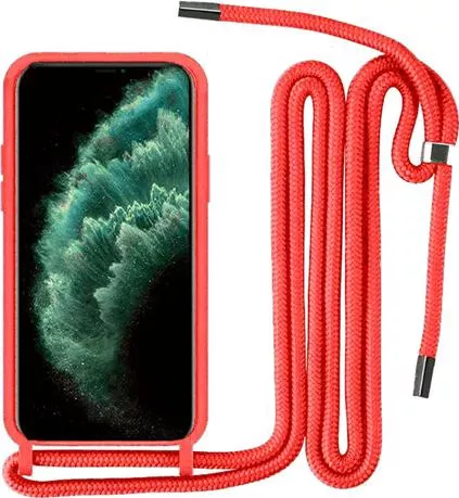 Θήκη Κινητού Back Cover για Samsung Galaxy A51/M40s με Λουράκι Σιλικόνη Κόκκινο