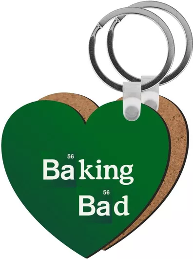 Μπρελόκ Koupakoupa Baking Bad Ξύλινο Καρδιά Mdf Πράσινο