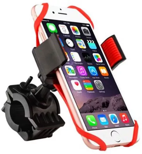 Βάση Κινητού Ποδηλάτου Bicycle Phone Holder Μαύρο/Κόκκινο