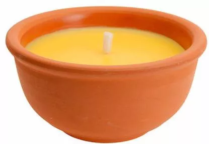 Κερί BigBuy S7900643 Citronella 6.5x13x13cm Κίτρινο